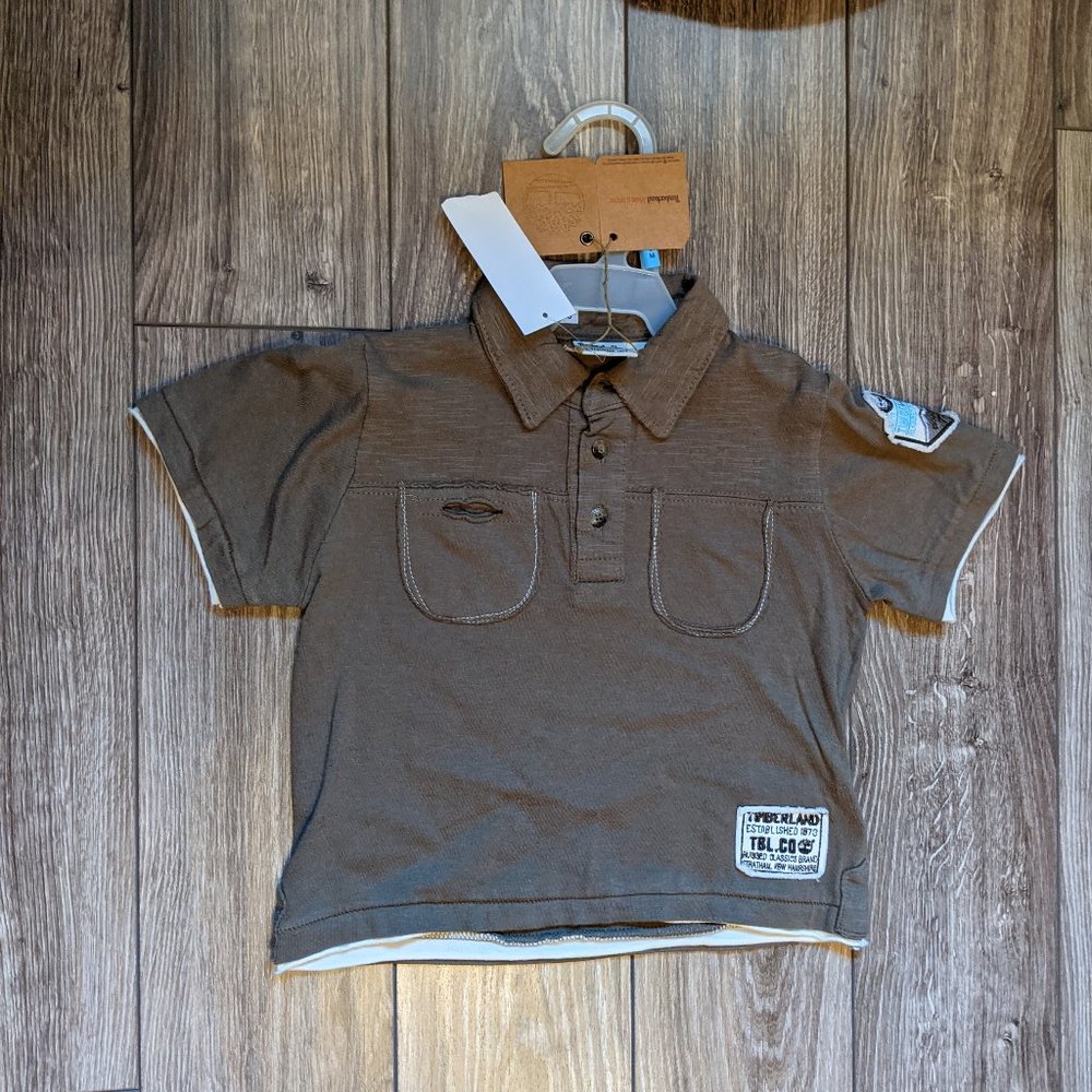 NWT Baby Boy (12M) - TIMERLAND Distressed Polo